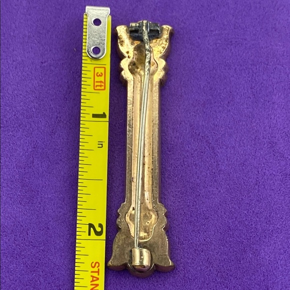 💛 Antique Victorian 9k Front Brooch - Picture 2 of 5